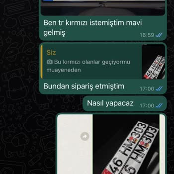 Appplaka2021 Siparişimin Yanlış Teslim Edilmesi Ve Yanlışlığın Düzeltilmemesi