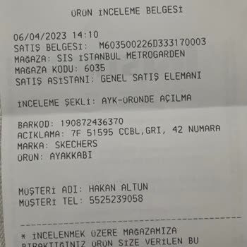 Skechers FLO Mağazacılıktan Alınan Alınan Ayıplı Ürün