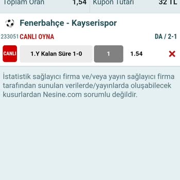 Nesine Kupon Tuttu Yattı Görünüyor