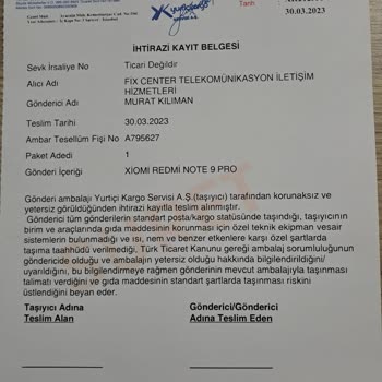 Xiaomi Redmi Note9 Türkiye Garantili Cihazın Onarımı İçin Ücret Talebi