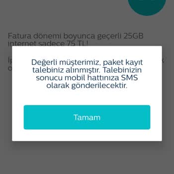 Türk Telekom 'da Paket Alamıyorum