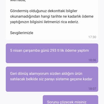 Gardrops Havale İle Ödeme Yaptım Ama Ürünü Satın Almış Gözükmüyorum