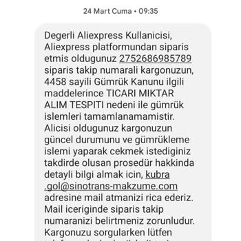 Aliexpress Gümrüğe Takılan Ürünlerim Gümrükten Geçmiyor