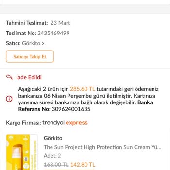 Trendyol Kargo Kaybı, İndirimli Ürün Temini Yapılmaksızın Sipariş İptali