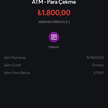 Papara ATM Paramı Vermedi