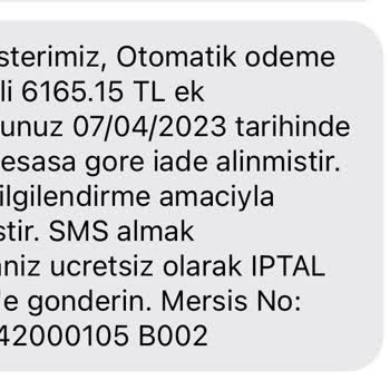 TEB Bankası Otomatik Ödeme Talimat İptali Kesintisi