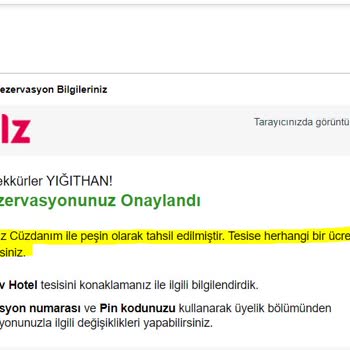 Otelz 3 Ay Önce Parasını Ödediğim Rezerv. Tatile 2 Hafta Kala İptal Edildi