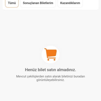 Trendyol Şanslı Çekiliş Biletlerim Görünmüyor