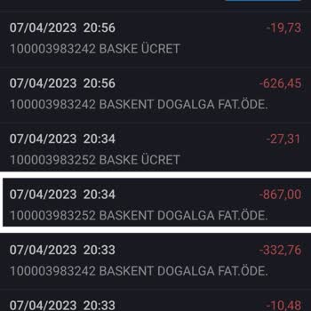 Başkent Doğalgaz Yapılan Yanlış Fatura Ödemesi!