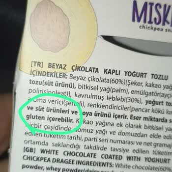 A101 Aktüel Üründe Glutensiz Yazan Üründe Glüten Uyarısı Var