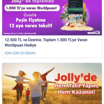 VakıfBank World Puan Ve Jolly Tur Puan Karmaşası