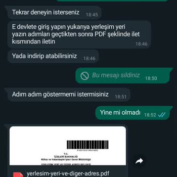 Yardım Dönemi Şahsi Bilgilerimin Kullanılmaması İçin