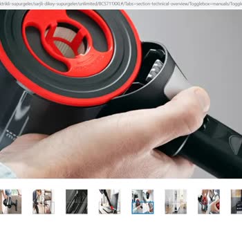 Bosch BCS711XXL Dik Süpürge Toz Haznesinde Oluşan Sorun