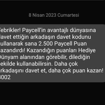 Paycell Arkadaşımı Davet Ettiğim Halde Puanım Tanımlanmadı