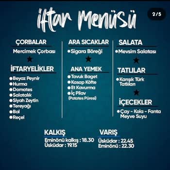 Tatil Jeti Boğazda İftar Turu Organizasyonunda Kişiye Özel Masa Yokluğu