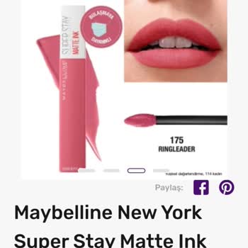 Gratis'ten Aldığım Maybelline Super Stay Matte İnk Yanlış Veya Bozuk