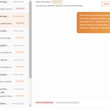 Holo Generation Ürünü İade Almıyor, Satıcıya Ulaşamıyorum