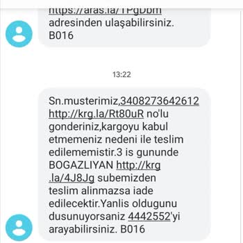 Aras Kargo Teslimat Sorunu Ve Sistem Hatası