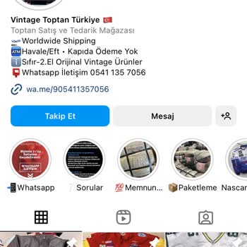 vintagetoptantr (Instagram) Mesajlarına Ödeme Sonrası Hiç Cevap Alamadım
