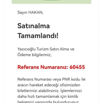 Yazıcıoğlu Turizm Alınan Biletin İptalini Yapmıyorlar