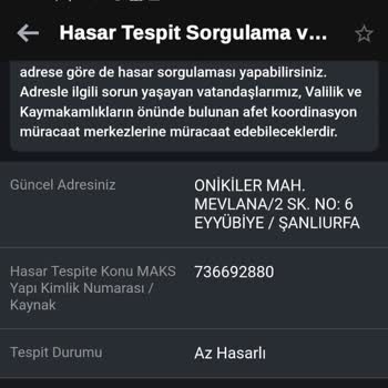 E-Devlet (Turkiye.gov.tr)  Deprem Parası  Yatmadı