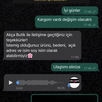 Akça Butik Ürünü Göndermediler Sorduğumda Kargoda Diyorlar