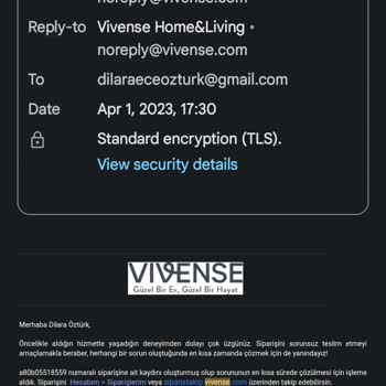 Vivense Eksik Gönderilen Paket Sebebiyle Eksik Kurulum