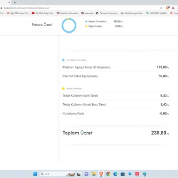 Turkcell ''Platinum Aşmaz Fırsat 30 GB / Yıllık Abonelik Paket''in Aşım Bedeli