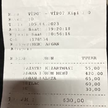 Meşe's İşkembe Ürün Gelmedi Ödeme Alındı