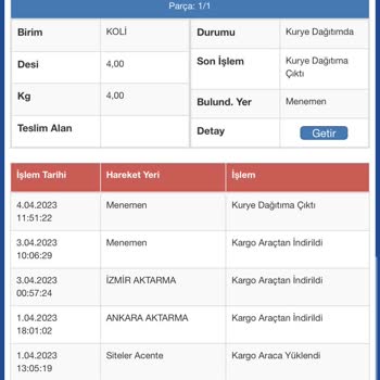 Sürat Kargo İzmir Menemen Şube Teslimat Sorunu