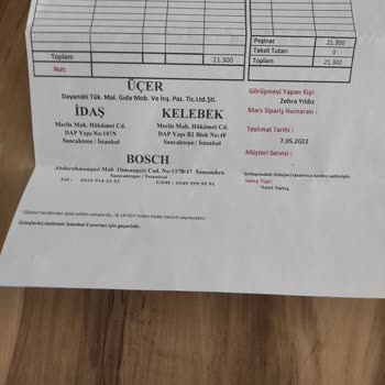 Bosch Beyaz Eşya Mağduriyeti