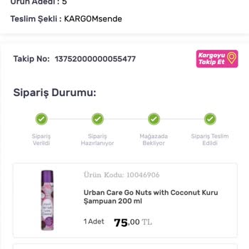 Gratis Eksik Ürün Gönderimi