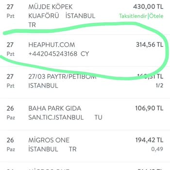 Paylessio.com'dan Sipariş Ettiğim Kedi Oyuncağı İçin Hesabımdan Yanıltıcı Bir Şekilde Çekilen Para Ve Ürünün Gelmemesi