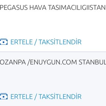 Pegasus Bilet İptali