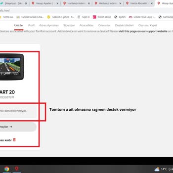 Tomtom Star20 Modeline Güncelleme Yapmıyor.