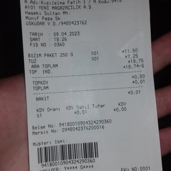 Bakiye Yok A101 Hediye Kartı Faturası