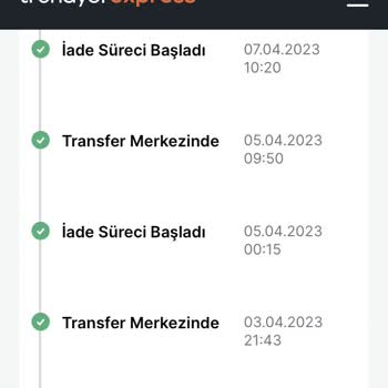 Trendyol Express Kargo Taşıma Esnasında Hasar Gören Ürün