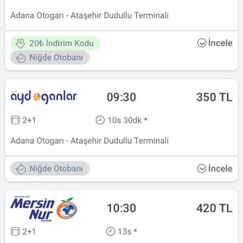 Niğde Aydoğanlar Sefer Saatleri Ve Şoförün Olumsuz Tutumu