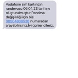 Vodafone Ve Kuryesinin Sorumsuzluğu Bir Sim Kartını Teslim Edemediler.