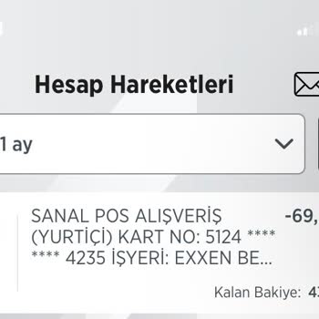 Exxen Habersiz Para Çekimi