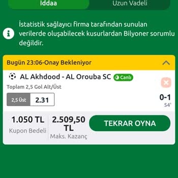 Bilyoner Canlı Bahiste 7 Dakika Kupon Onayı Beklemek