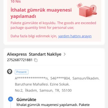 Aliexpress Siparişime Gümrükte El Konuldu