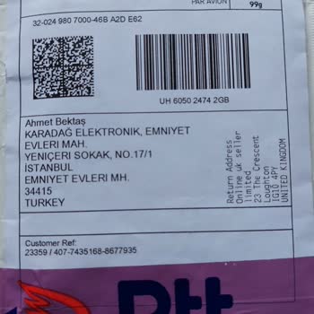 Amazon Web Sayfasından Yapılan Sorunlu Alışveriş.