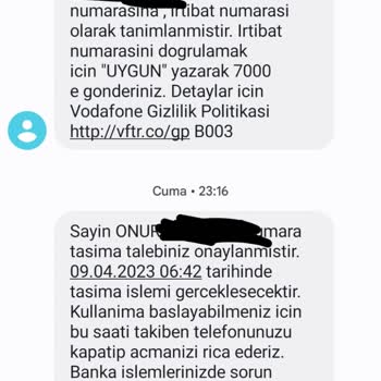 Vodafone Şaşırtmıyor. Numara Taşıma Problemi!