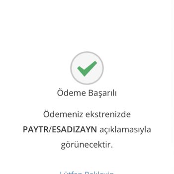 Esa Dizayn Yaptığım Ödemenin İptali