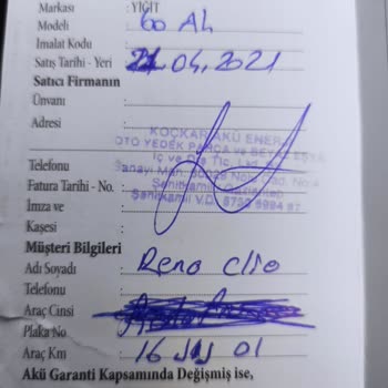 Yiğit Akü Raf Ömrü Geçmiş Akünün Sıkıntı Yaratması.