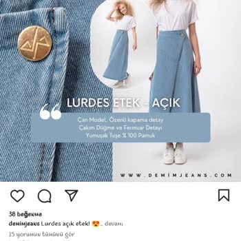 Demim İstediğim Eteği Farklı Renk Ve Kumaşta Gönderdi