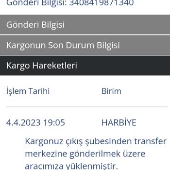 Okfis Ürün Kargoda Görünüyor Ancak Hareket Yok