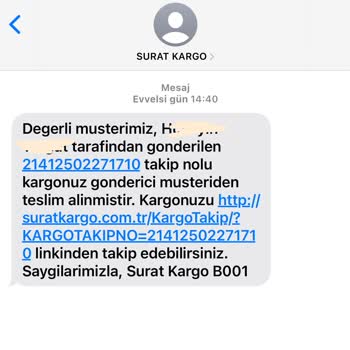 Sürat Kargo Kargomu Adrese Teslim Etmiyorlar