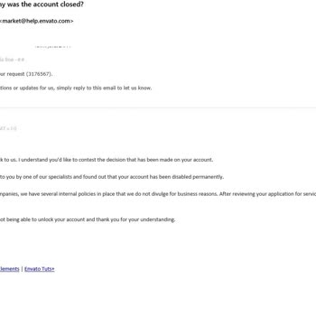 Envato Account Envato Para Alıp Üyeliğimi İptal Etti